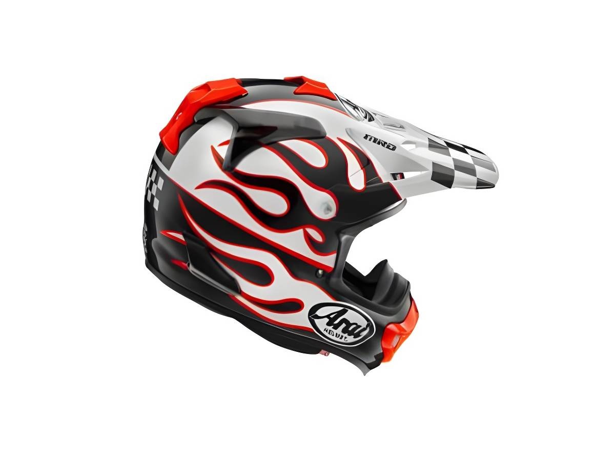 Arai ARAI MX-V EVO, FLAME WHITE
