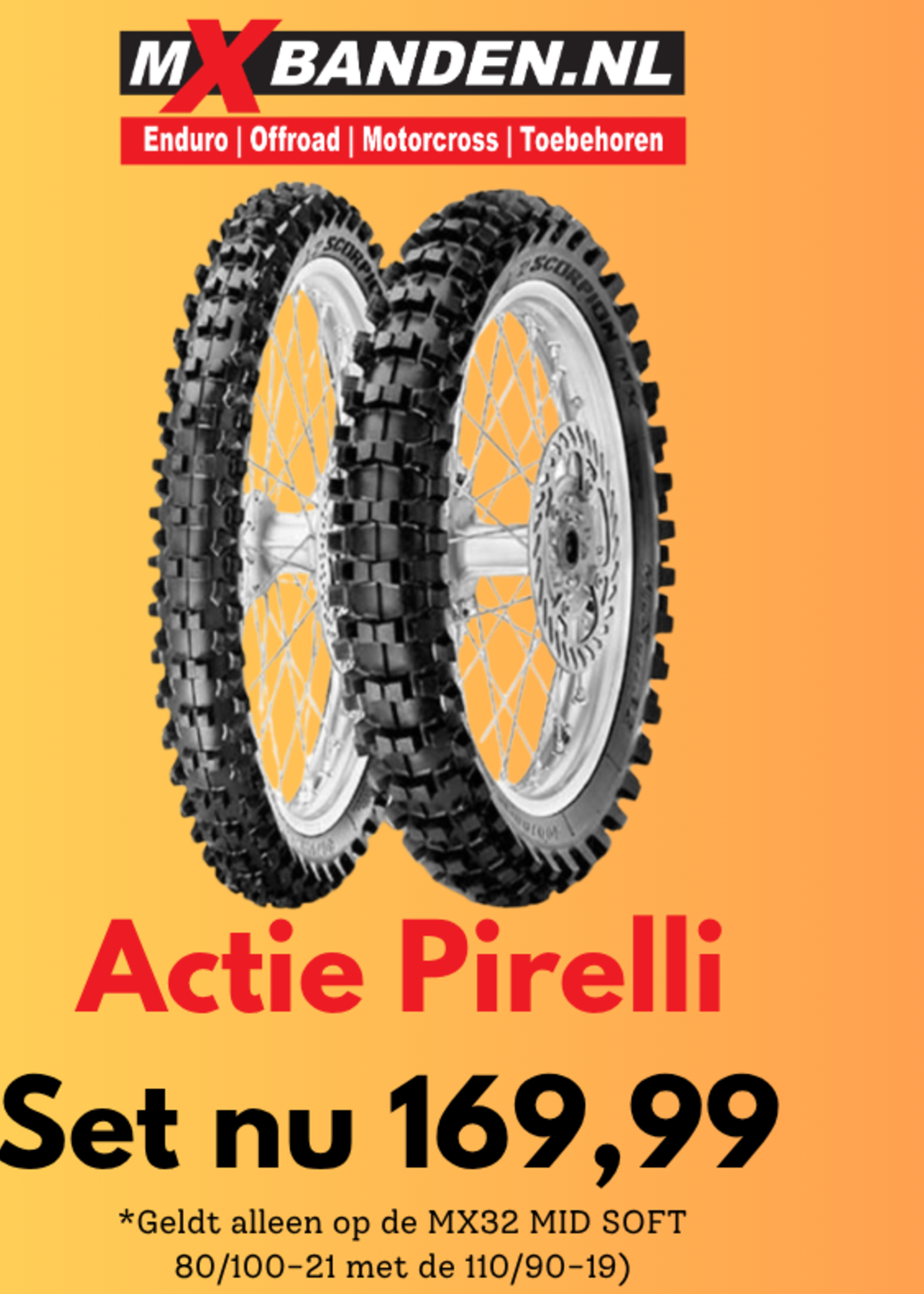 Pirelli Pirelli Scorpion MX32 Mid Soft set