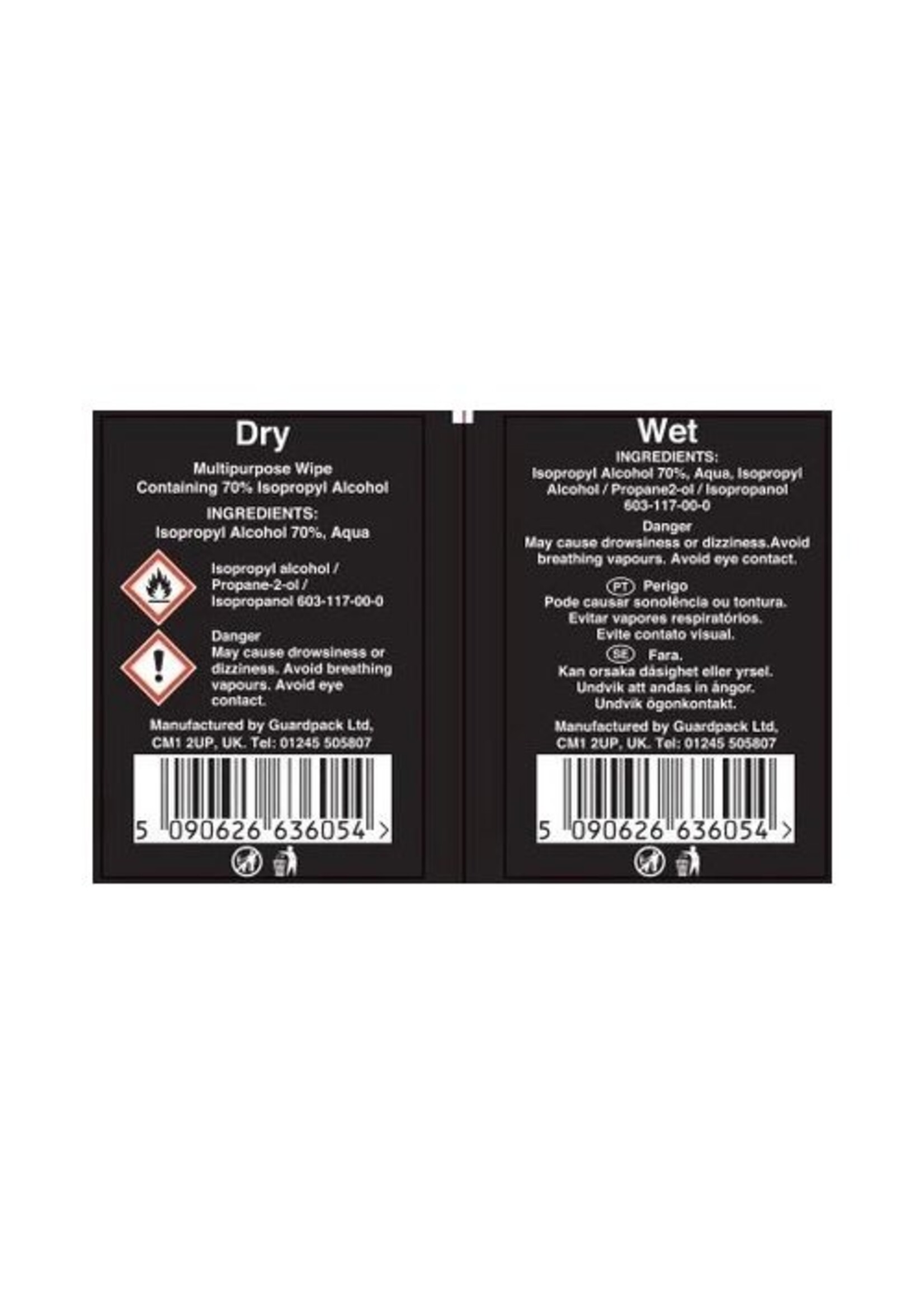 Armor Vision SMART FILM VOORBEREIDINGSDOEKJES (2 stuks 1 droog 1 nat)