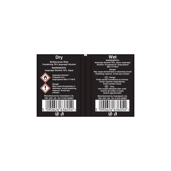 Armor Vision SMART FILM VOORBEREIDINGSDOEKJES (2 stuks 1 droog 1 nat)