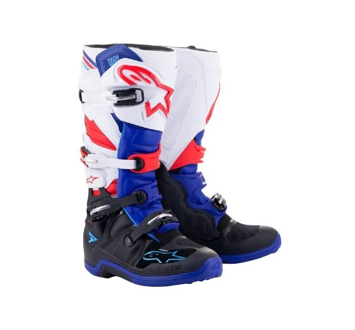 Alpinestars ALPINESTARS Boots TECH 7 Black / Dark Blue / Red / White