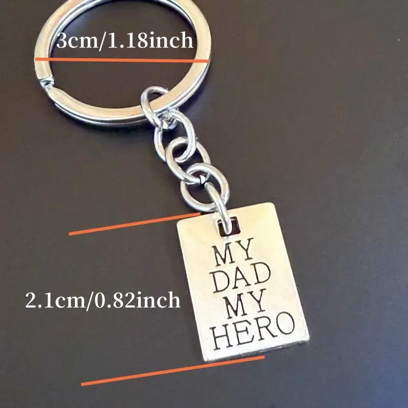 My Dad My Hero sleutelhanger met foto