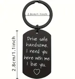 Drive Safe Handsome sleutelhanger met foto