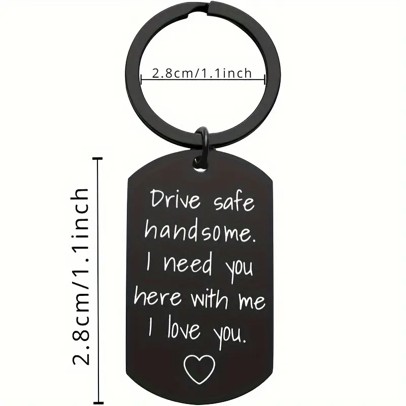 Drive Safe Handsome sleutelhanger met foto