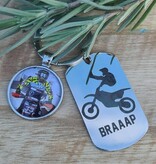 Braaap sleutelhanger met foto