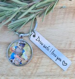 Drive Safe I Love You sleutelhanger met foto