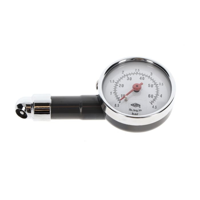 TMV Tire Pressure Gauge Gray Paint 60PSI - 4.5 Bar Max.