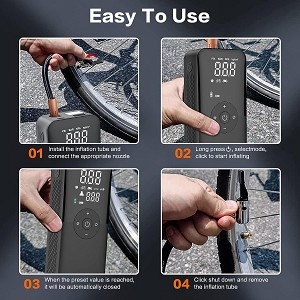 Dike  	 DIKE Draagbare Elektrische Bandenpomp Voor elk type voertuig