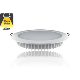 Led Downlighter 12w, 1040 Lumen, 3000K Warm Wit, Ø200 mm gatmaat, 5 Jaar Garantie