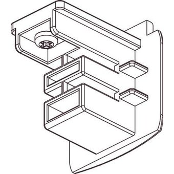 Global Nordic - 3 Fase Rail 4 wire Eindstuk Wit