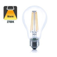 E27 7,3w Filament A60, Classic Globe, 806 Lumen, 2700K Warm Wit, 2 Jaar Garantie