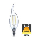 E14 2w Filament Kaars, 230 Lumen, 2700K Warm Wit, 2 Jaar Garantie