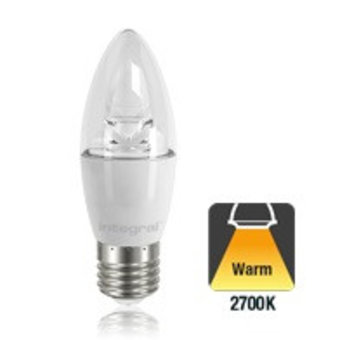 E27 5,5w Classic Peer Transparant, 470 Lumen, 2700K Warm wit, 2 Jaar garantie