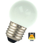 E27 1w Bol Lamp, 30 Lumen, Matte Kap, 2650K Warm Wit