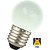 E27 1w Bol Lamp, 30 Lumen, Matte Kap, 2650K Warm Wit