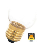 E27 1w Bol Lamp, 30 Lumen, Transparante Kap, 2650K Warm Wit