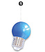 E27 LED Bollamp Blauw