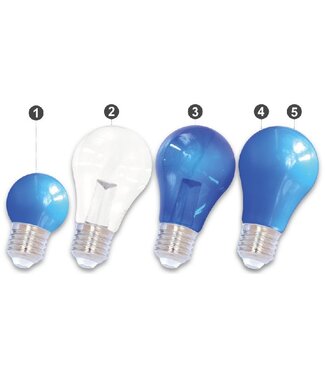 E27 LED Bollamp Blauw