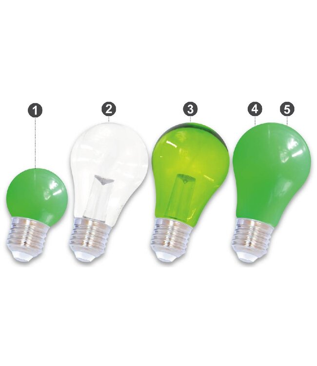 E27 LED Bollamp Groen