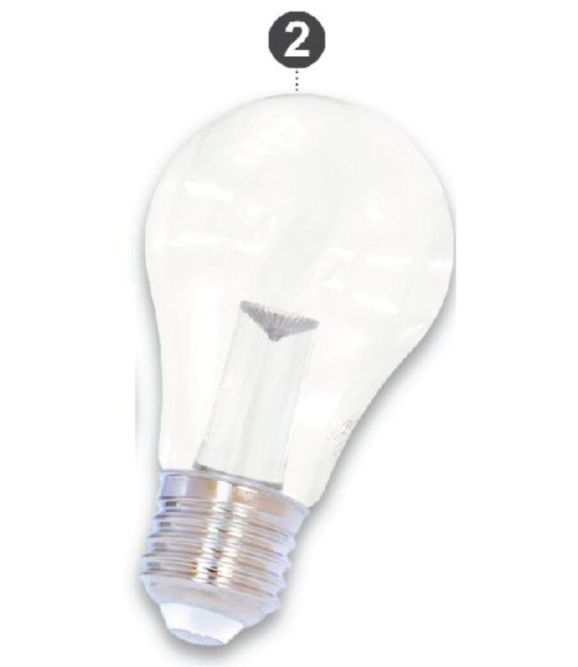 E27 LED Bollamp Rood