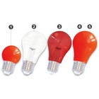 E27 LED Bollamp Rood