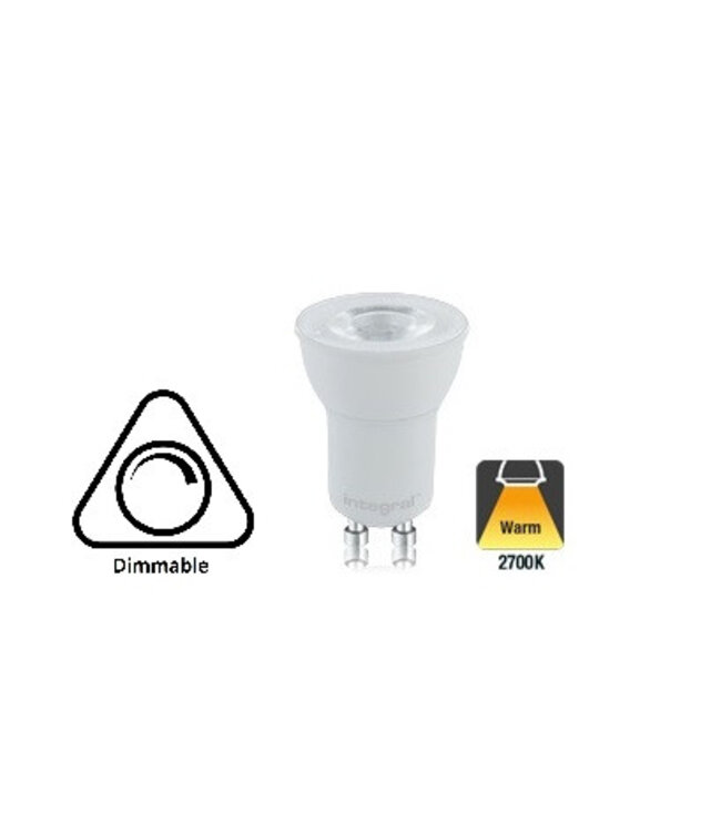 GU10 LED Spot 35MM 3,2w, 290 Lumen, 2700K Warm wit, Dimbaar, Lichthoek: 36°, 2 Jaar garantie