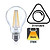 E27 7w Filament A60, Classic Globe, 806 Lumen, 2700K Warm Wit, Dimbaar, 2 Jaar Garantie