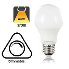 E27 8,5w Classic Globe, 806 Lumen, 2700K Warm Wit, Dimbaar, 2 Jaar Garantie