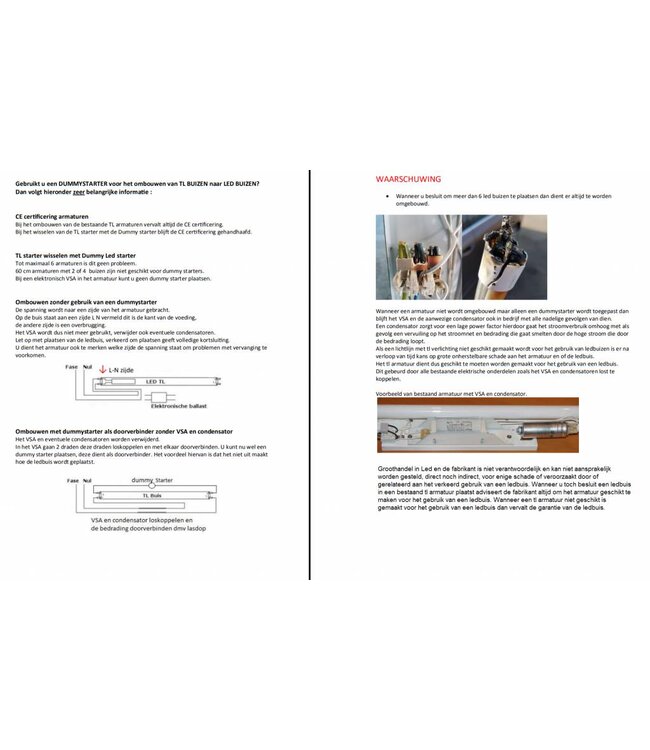 Led Tube 120cm, 20w, 2940 Lumen (140Lm/w), 5000K Puur wit, 3 Jaar Garantie