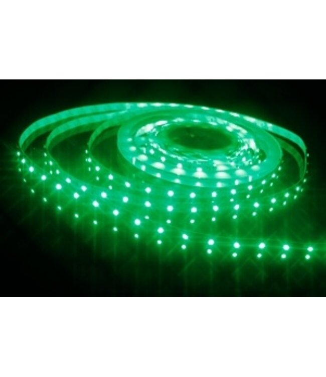 UITVERKOOP - Led Strip ROL 5 meter 3528SMD, 6w/m, 60 led/m, 240Lm/m, Groen, 12v, IP33, 8mm