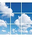 Fotoprint afbeelding Wolken 180x180cm voor 9x 60x60cm led paneel