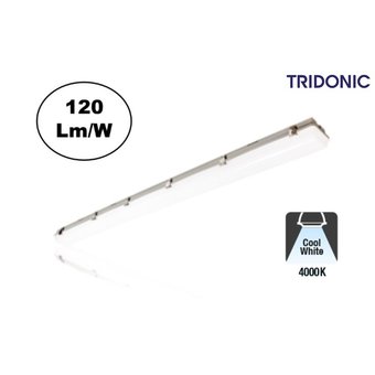 UITVERKOOP: Toughshell LED Batten 120cm, 45w, 5400Lm (120lm/w), Tridonic Driver, IP65, IK08, 3 Jaar Garantie