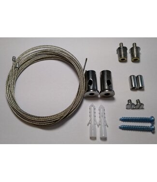 Ophangset voor LED Batten / LED Tri Proof / Railsysteem (set van 2 kabels)