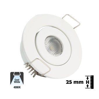 Complete LED Inbouw 1w | Met Jaar Garantie - Ledlampaanbiedingen.nl