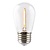 E27 1w Filament Bol Lamp, 35 Lumen, Transparante Kap, 2200K Flame
