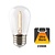 E27 1w Filament Bol Lamp, 35 Lumen, Transparante Kap, 2200K Flame