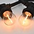 E27 1w Filament Bol Lamp, 35 Lumen, Transparante Kap, 2700K Warm Wit