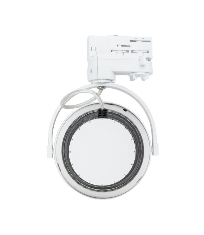 3 Fase Rail Spot AR111, 15w, 800 Lumen, 6000K Daglicht Wit, Dimbaar, Wit Armatuur, 3 Jaar Garantie