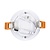 UITVERKOOP: LED Downlighter Slim 3w, 230 Lumen, Wit, Aluminium Body, Gatmaat Φ75mm