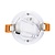 UITVERKOOP: LED Downlighter Slim 3w, 230 Lumen, Wit, Aluminium Body, Gatmaat Φ75mm