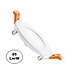 UITVERKOOP: LED Downlighter Slim 3w, 230 Lumen, Wit, Aluminium Body, Gatmaat Φ75mm