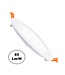 UITVERKOOP: LED Downlighter Slim 9w, 700 Lumen, Wit, Aluminium Body, Gatmaat Φ135mm