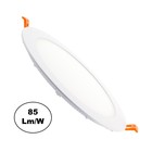 UITVERKOOP: LED Downlighter Slim 18w, 1400 Lumen, Wit, Aluminium Body, Gatmaat Φ205mm