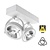Opbouw LED Spot 2x AR111, 30w, 1600 Lumen, 3000K Warm Wit, Dimbaar, Wit Armatuur, 3 Jaar Garantie
