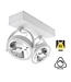 Opbouw LED Spot 2x AR111, 30w, 1600 Lumen, 3000K Warm Wit, Dimbaar, Wit Armatuur, 3 Jaar Garantie