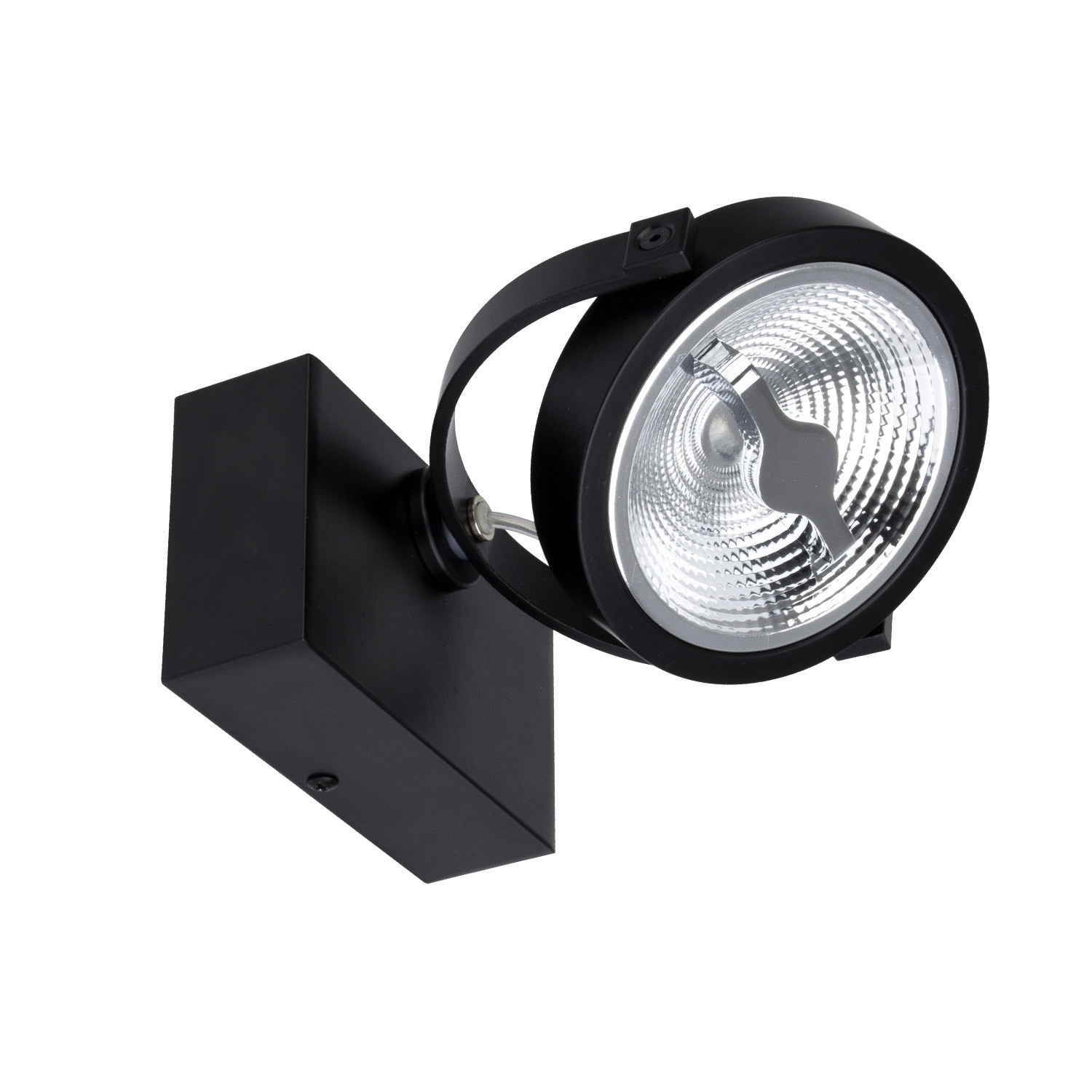 LED-Strahler CREE AR111 Schwarz 15W Dimmbar für 3-Phasenstromschienen  Kaltes Weiß 5500K 24°135