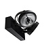 Opbouw LED Spot 2x AR111, 30w, 1600 Lumen, 6000K Daglicht wit, Dimbaar, Zwart Armatuur, 3 Jaar Garantie