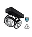Opbouw LED Spot 2x AR111, 30w, 1600 Lumen, 6000K Daglicht wit, Dimbaar, Zwart Armatuur, 3 Jaar Garantie
