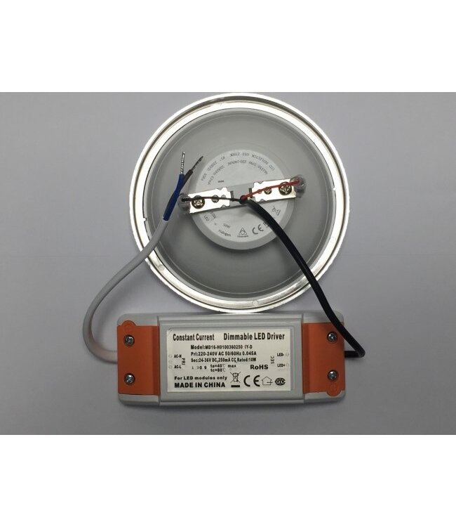 G53 AR111 LED Spot 12w, 730 Lumen, 4000K Neutraal Wit, 45°, Incl. Led Driver, Dimbaar, 2 Jaar Garantie