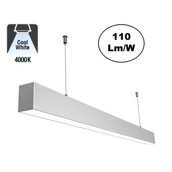 Led Linear Lamp 120cm, 36w, 3960 Lumen (110lm/w), 4000K Neutraal wit, Aluminium behuizing, 3 Jaar Garantie